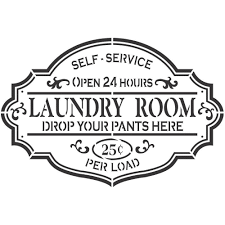 A closer look at the file formats: Laundry Room Craft Stencil Stencil Crafts Laundry Room Laundry Room Storage Shelves