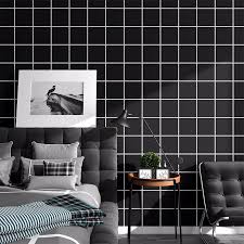 1920 x 1080 black and white wallpapers. Wallpaper Stiker Moderen Berkualitas Desain Unik Garis Garis Dekorasi Kamar Aesthetic Shopee Indonesia