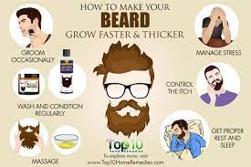 Try to make it a point each day to keep the face as clean as possible, rinsing with warm water and mild soap at least each morning and evening. How To Make Your Beard Grow Faster And Thicker Top 10 Home Remedies Beard Grow Beard Growth Tips Grow Beard