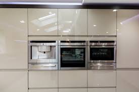 Make the most out of small spaces with tall and slimline kitchen cabinets from wickes. Handleless Painted Gloss Taupe Homestyle Kitchens