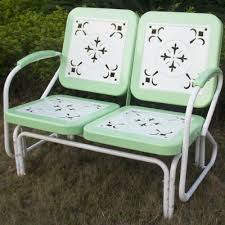 4d Concepts Metal Retro Glider Outdoor Glider Furniture Gliders Vintage Metal Glider