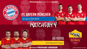 F, c, b e m. il monogramma. Fc Bayern Munchen Vs As Roma Highlights Matchday 4 Efootball Pro Iqoniq 2020 2021 Youtube