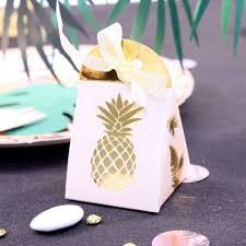 10 Boites A Dragees Ananas Rose Gold Ananas Rose Boite Dragees Dragees