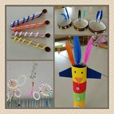 Projekt Indianer Friedenspfeife Traumfanger Marterpfahl Kopfschmuck Indianer Bastelideen Basteln