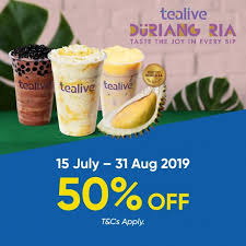 Purchase two (2) drinks of tealive drinks valued at rm6.60 per drink for only rm10 (subject to 6% sales and service tax) with pay function using the touch 'n go ewallet at participating tealive outlets nationwide except tealive outlets in. 15 Jul 31 Aug 2019 Tealive Duriang Ria Touch N Go Ewallet Promo Everydayonsales Com