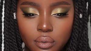 olive smokey winged liner eyeshadow