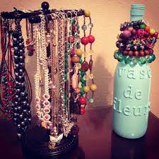 Pin By Sifana Sohail On Craft Ideas Diy Jewelry Stand Wine Bottle Diy Wine Bottle Diy Crafts