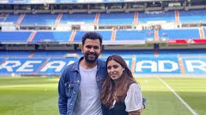 Ritika sajdeh is 33 years old gorgeous wife of rohit sharma. Rohit Sharma Enjoys Good Time In Madrid Watching El Clasico With Wife Ritika Sajdeh Football News India Tv