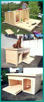 Wooden Dog Kennel Furniture Built By You Diy Dog House Insulated Big Dog House Plans Di Diy Dog Kennel Dog House Diy Pallet Dog House