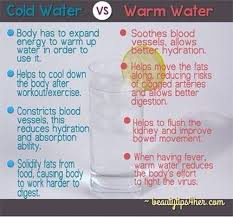 No one can argue that hot water is not tasty. The Difference In Drinking Cold Water Vs Warm Water Cold Water Benefits Warm Water Benefits Warm Water