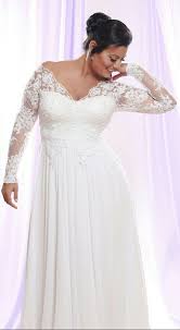 2020 popular 1 trends in weddings & events, women's clothing, novelty & special use, underwear & sleepwears with plus size wedding dresses with half sleeves and 1. Timeless Plus Size Wedding Dress With Long Lace Sleeves And Chiffon Flowy Skirt Tara Studio Leva Wedding Dresses Plus Size Wedding Gowns Wedding Dresses Lace