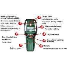 The pmd 10 digital detector locates metals, live cables and wooden studs at depths of up to 10 cm. Skip20a Bosch Pmd 10 Multi Detector Diy At B Q