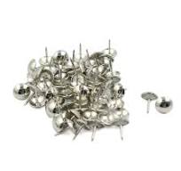 Amazon.com: Pushpins Metal Thumb Tacks Round Head Nail Pins Map Pins for  Home Office Use 50 Pcs Silver Attractive Design : Office Products