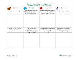The fourth part of my health set. Cbt Problem Solving Worksheets Teaching Resources Tpt
