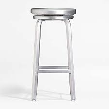 A surefire way to impress guests! Silver Bar Stools Crate And Barrel