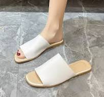 BottleZi Women'S Fashion Slippers(4.5-11.5) Slippers Women's New Summer  Casual Thick Bottom One Word Sandals Larger Size Personalized Beach Sandals
