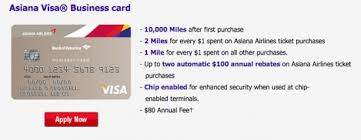 A great card for traveling to asia. How To Apply For The Asiana Visa Business Card