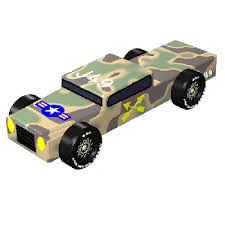 They can't use last year's… Pinewood Derby Car Design Plan Army Truck