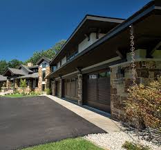 Wood Garage Door Wood Garage Doors Stained Wood Garage Door Garage Doors Are Custom Alder With Custom A Dream House Exterior Organic Interiors House Design