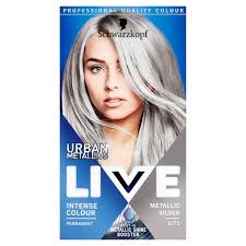 schwarzkopf live metallic silver u71 urban metallics