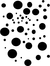 Transparent Black And White Polka Dot Rug Dot Composition Dots Composition