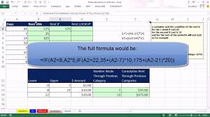 mr excel excelisfun trick 136 variable rent calculation based on days vba if or vlookup