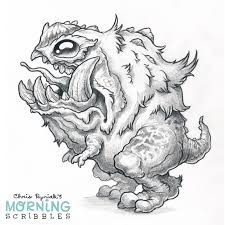 All orders are custom made and most ship worldwide within 24 hours. Morning Scribbles 885 Chris Ryniak On Patreon Monster Drawing Cute Monsters Drawings Cute Monsters
