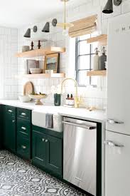 The midcentury modern inspired kitchen. Our Paint Guide To Cabinet Colors Small Modern Kitchens Modern Kitchen Design Kitchen Design