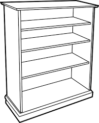 Empty Cupboard Clipart Black And White Google Search White Bookcase Bookcase Wooden Bookcase