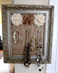 1) two cardboard tubes ( i got mine from used kitchen towel) 2) one empty toothpaste. Easy Diy Framed Jewelry Holder Sheknows