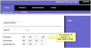 Linksys Official Support Checking And Configuring The Ip Address Of A Linksys Wireless Access Point