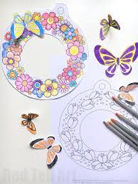 Kleurplaten voor volwassenen met als thema bloemen. Gratis Download Kleurplaat Bloemenkrans Freubelweb