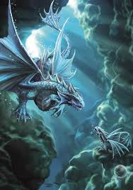 Water dragon mythical creatures tribal tattoos behance animals inspiration design biblical inspiration animales. Ran72 Water Dragon Card By Anne Stokes Age Of Dragons Cards At Enchanted Jewelry Gifts