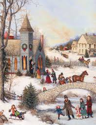 Folk Art Christmas Assorted Christmas Cards 1008091 Lang Americana Art Christmas Paintings Christmas Card Art