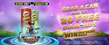 Cơ hội nhận free 1000 diamonds mỗi ngày cho các fan của tựa game mlbb! Earn Free Mobile Legends Diamonds And Win Epic Skins With Special Pringles Promo Inquirer Net
