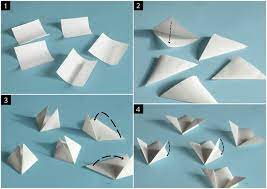 Die bunten papier blumen eignen sich perfekt für eine sommerliche tischdeko. Origami Blume Falten Anleitung 7 Ideen Fur Einfache Blumen Aus Papier