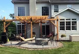 Fire pit distance from house. Pergola With Fire Pit Backyard Designs Designing Idea