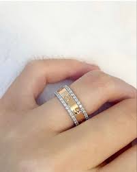 Cartier Love Ring And Diamond Band Stack In 2020 Cartier Love Ring Vintage Style Engagement Rings Jewelry Rings Engagement