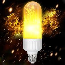 Led Flame Effect Light Bulb E26 Led Flickering Flame Light Bulbs 105pcs 2835 Led Beads Simulated Decorative Light Bulb Light Decorations Energy Saving Bulbs