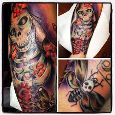 Originally, this holiday was celebrated in august. Familyfriendlytattoos Day Of The Dead Arm Sleeve By Malissa Booth Forearm Tattoo Dead Moth Skeleton Day Of The Dead