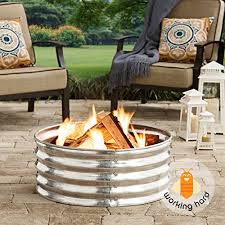 Shirt design software 🙋build in a day. New Galvanized Fire Pit Iron Ring 36 Wood Burning Backyard Outdoor Backyard Camping Buy Online In Botswana At Botswana Desertcart Com Productid 81280965