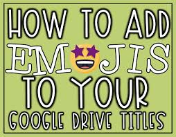 Available in png and svg formats. How To Add Emojis To Your Google Drive Titles The Techie Teacher