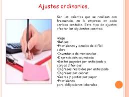 Ajustes De Contabilidad