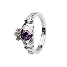 What are the 2 birthstones for february? February Birthstone Claddagh Ring