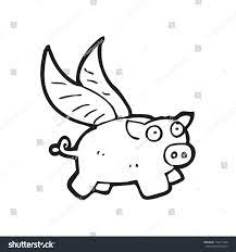 Cartoon Flying Pig Stock Vector (Royalty Free) 103786535 | Shutterstock