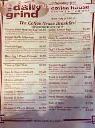 Carefully roasted to perfection, just for the grind. Online Menu Of Daily Grind Coffee House Restaurant Nashville Indiana 47448 Zmenu
