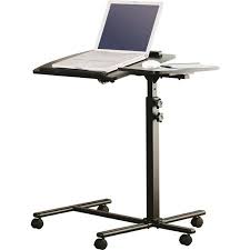 Mainstays Deluxe Laptop Cart Black Walmart Com Portable Laptop Desk Laptop Desk Desk