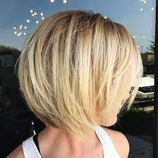 Bob Blonde Choppy Fine Bob Frisur Haarschnitt Frisuren Haarschnitte