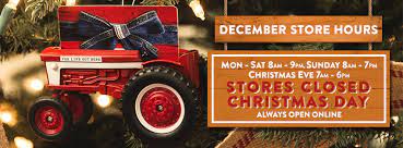 Wooster Tractor Supply Christmas Eve Hours 2022 Tractor Supply Co. - A Reminder About Tsc's Extended Store Hours For  December 2015. As Always, Stores Are Closed On Christmas Day (And New  Year's Day) To Allow Team Members To Enjoy