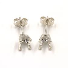 Maybe you would like to learn more about one of these? Sterling Round 4 Prong Premium Earring Mountings Jamming Gems